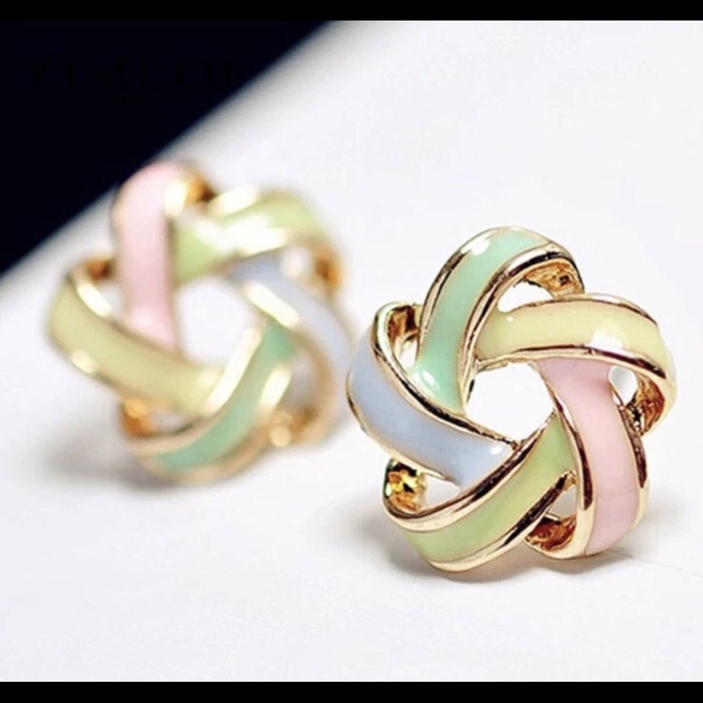 pastel stud earrings